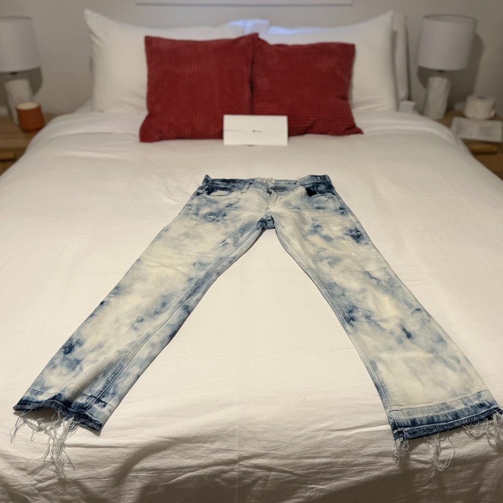 Current/Elliot Acid Wash Jeans